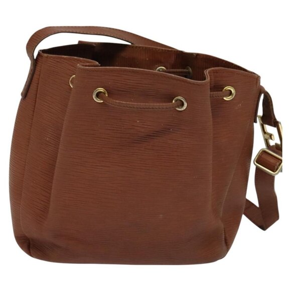 FENDI Shoulder Bag Leather Brown Gold Auth am8357 - Picture 3 of 16